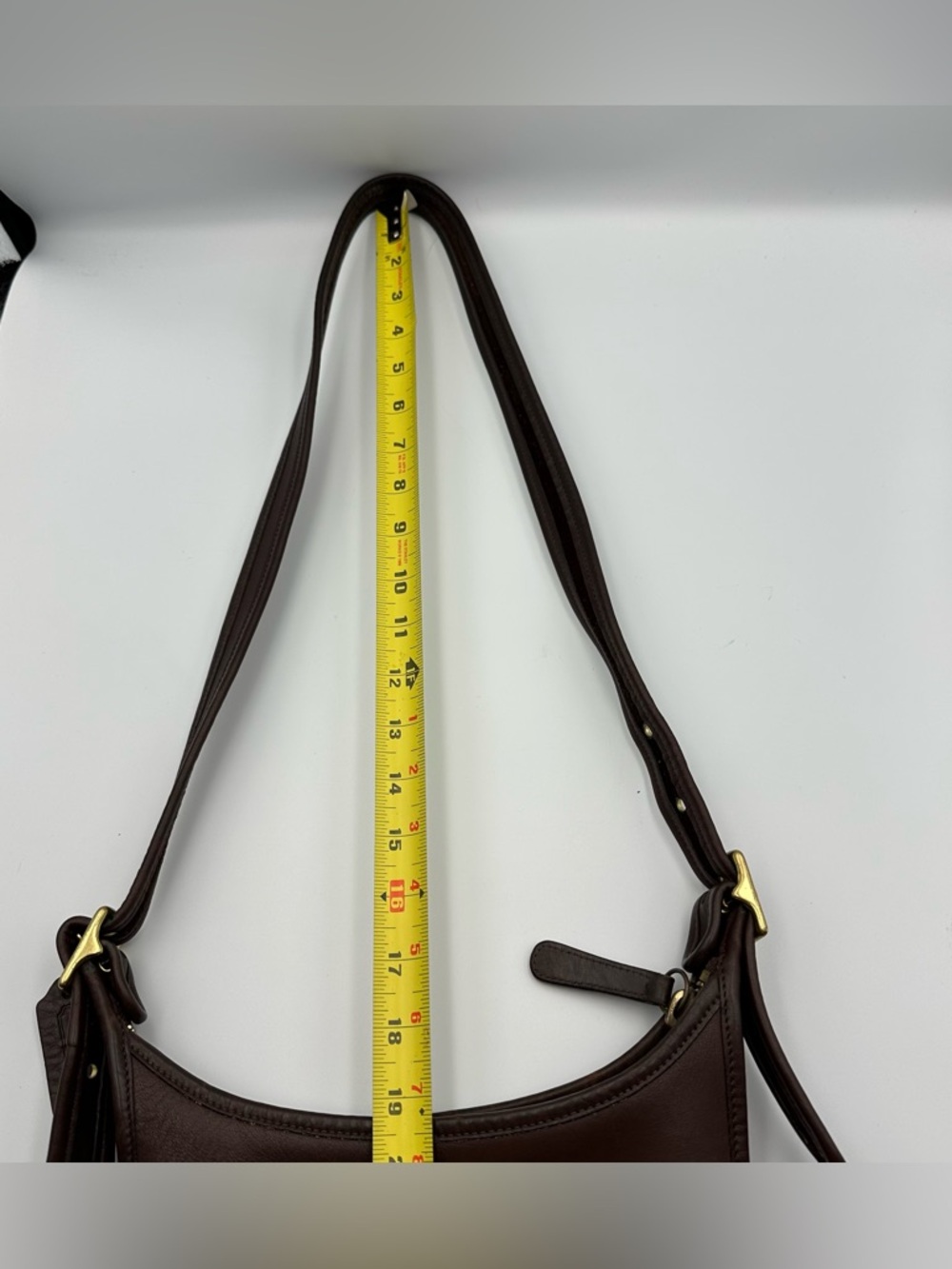 Vintage Coach 9950 Janice Legacy Brown Leather Shoulder Bag Classic Zip Purse - Picture 16 of 16